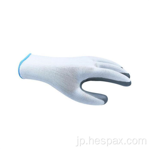 Hespaxヘビーデューティアンチオイル滑らかなニトリル安全手袋